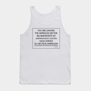 American Cold War sign Tank Top